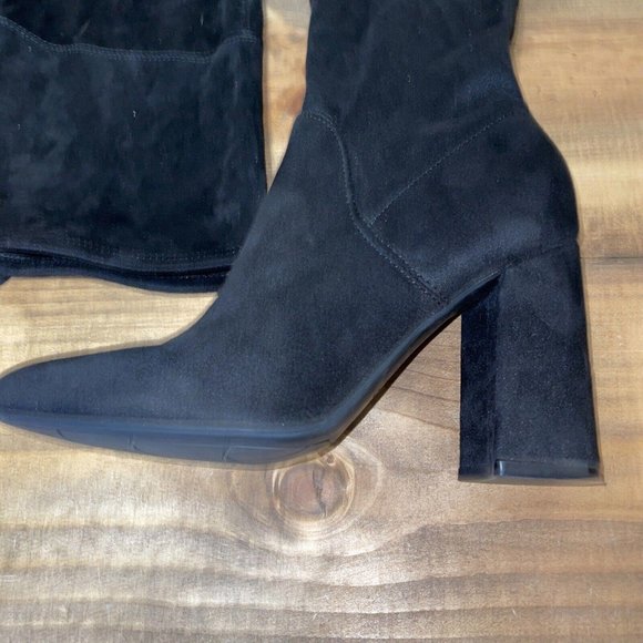 UNISA Women’s QUESIA block heel over the knee boots in VERY BLACK sz 8M - EUC - Picture 2 of 14